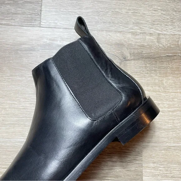 Everlane The New Modern Chelsea Boot Black Leather Pull On Bootie Size 9 - Picture 7 of 15